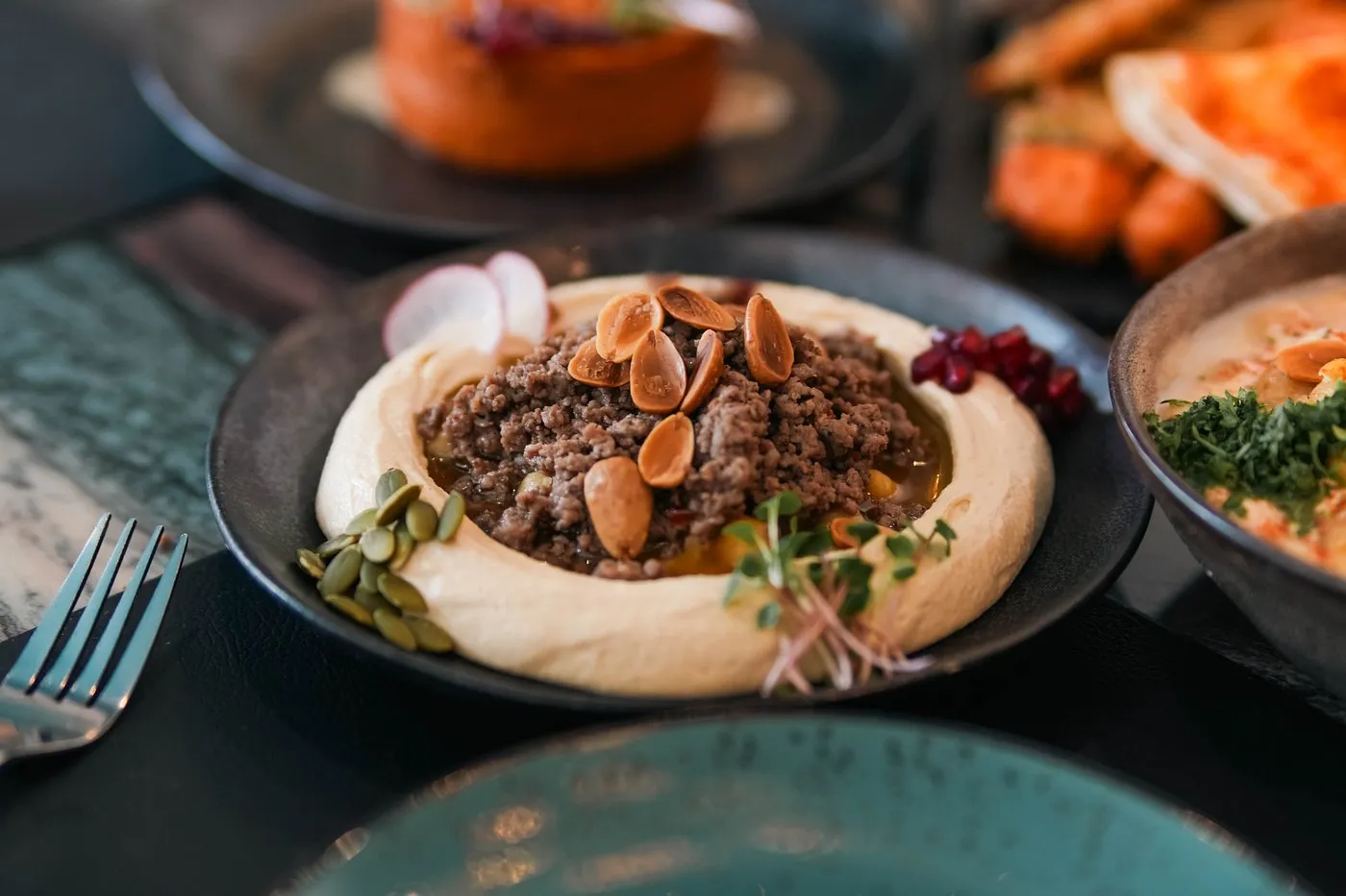 Levant Restaurant elegant Middle Eastern dining atmosphere